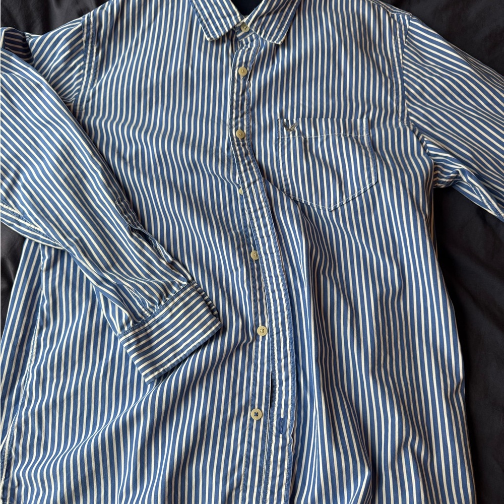 Blue Striped Men's Shirt